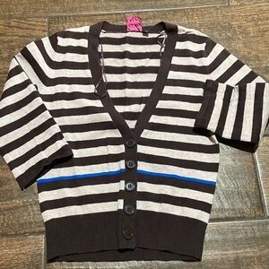 Take Out Stripes Woman Sweater Top Size M🔥